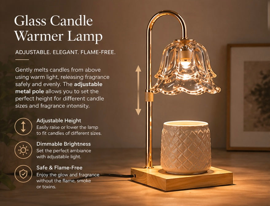 Lumière Glass Candle Warmer Lamp