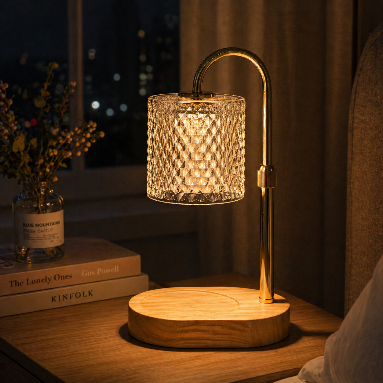 Aurora Glass Candle Warmer Lamp